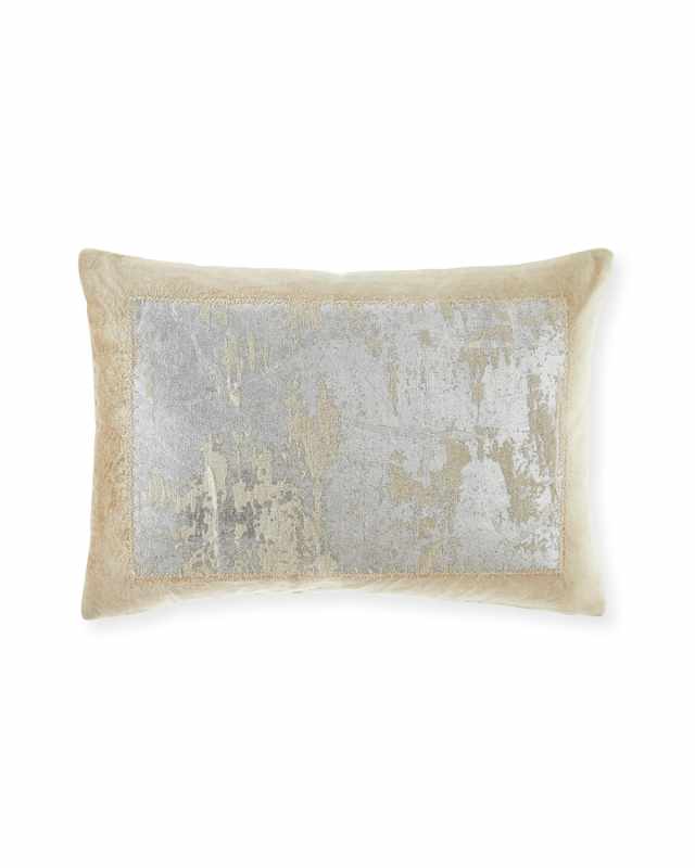 Metallic Velvet Pillow, 14" x 20"
